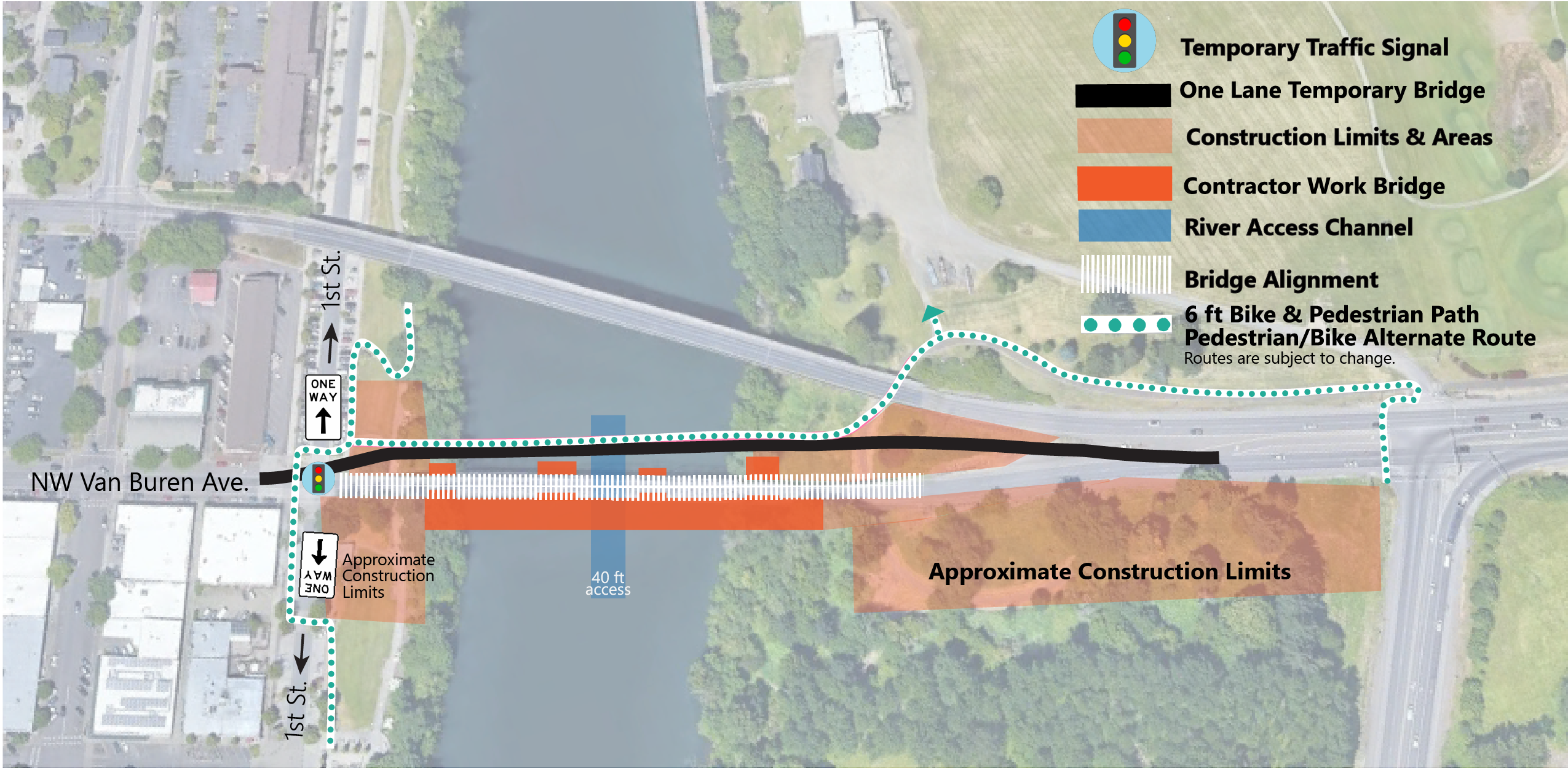 New Detour Bridge In Corvallis Open To All Traffic Offering Fresh